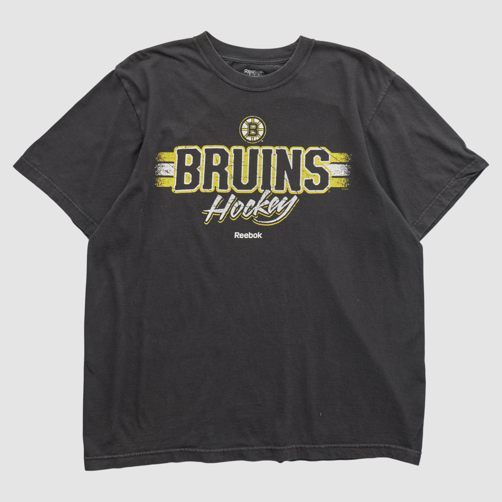Boston Bruins Reebok 2010s T-shirt - Black - 2XL by Fanatics Real Vintage