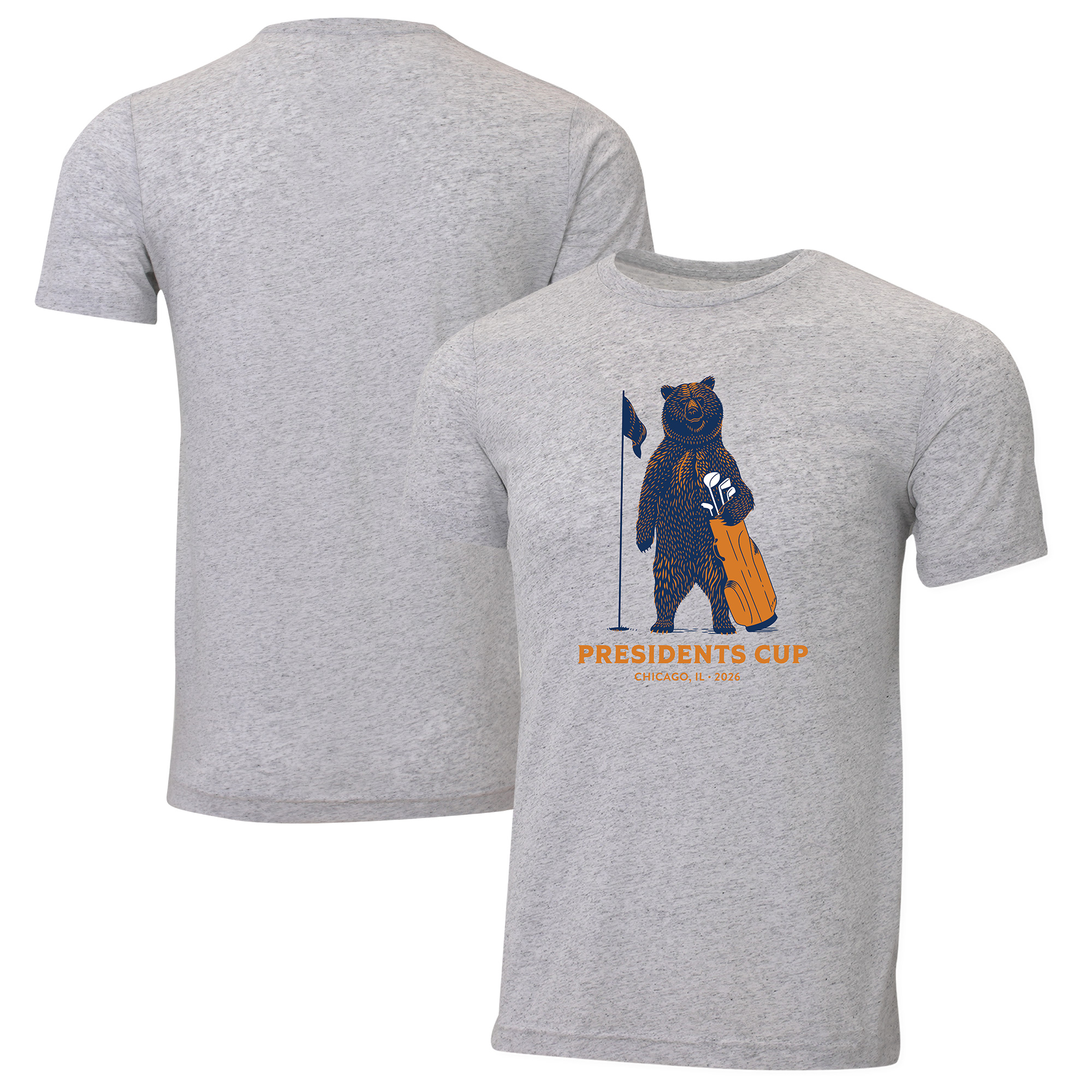 Youth Ahead Gray 2026 Presidents Cup Archer Tri-Blend T-Shirt