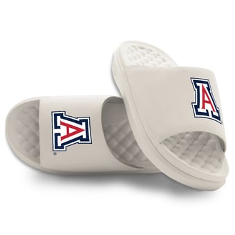 Unisex ISlide Cream Arizona Wildcats Primary Logo Motive Slide Sandals
