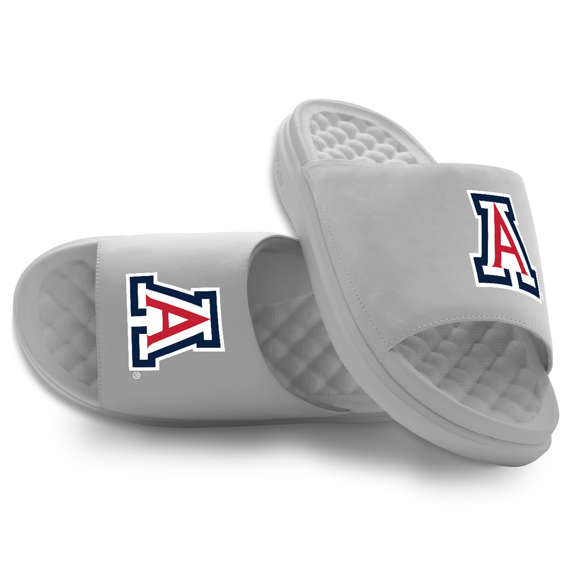 Unisex ISlide Gray Arizona Wildcats Primary Logo Motive Slide Sandals