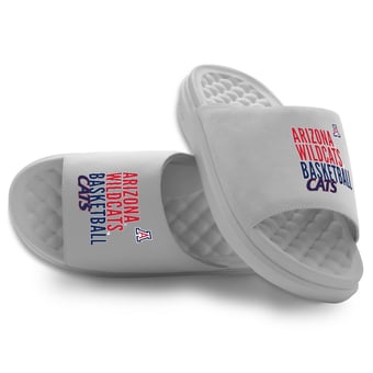 Unisex ISlide Gray Arizona Wildcats Basketball Wordmark Motive Slide Sandals