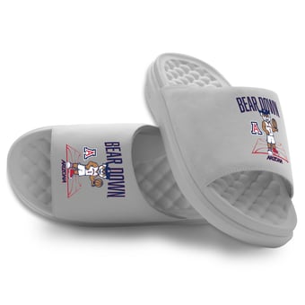 Unisex ISlide Gray Arizona Wildcats Bear Down Motive Slide Sandals
