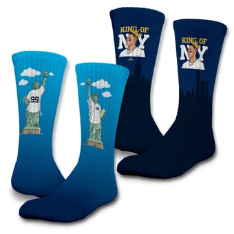 Unisex ISlide Aaron Judge New York Yankees 2-Pack Lifestyle Crew Socks Set