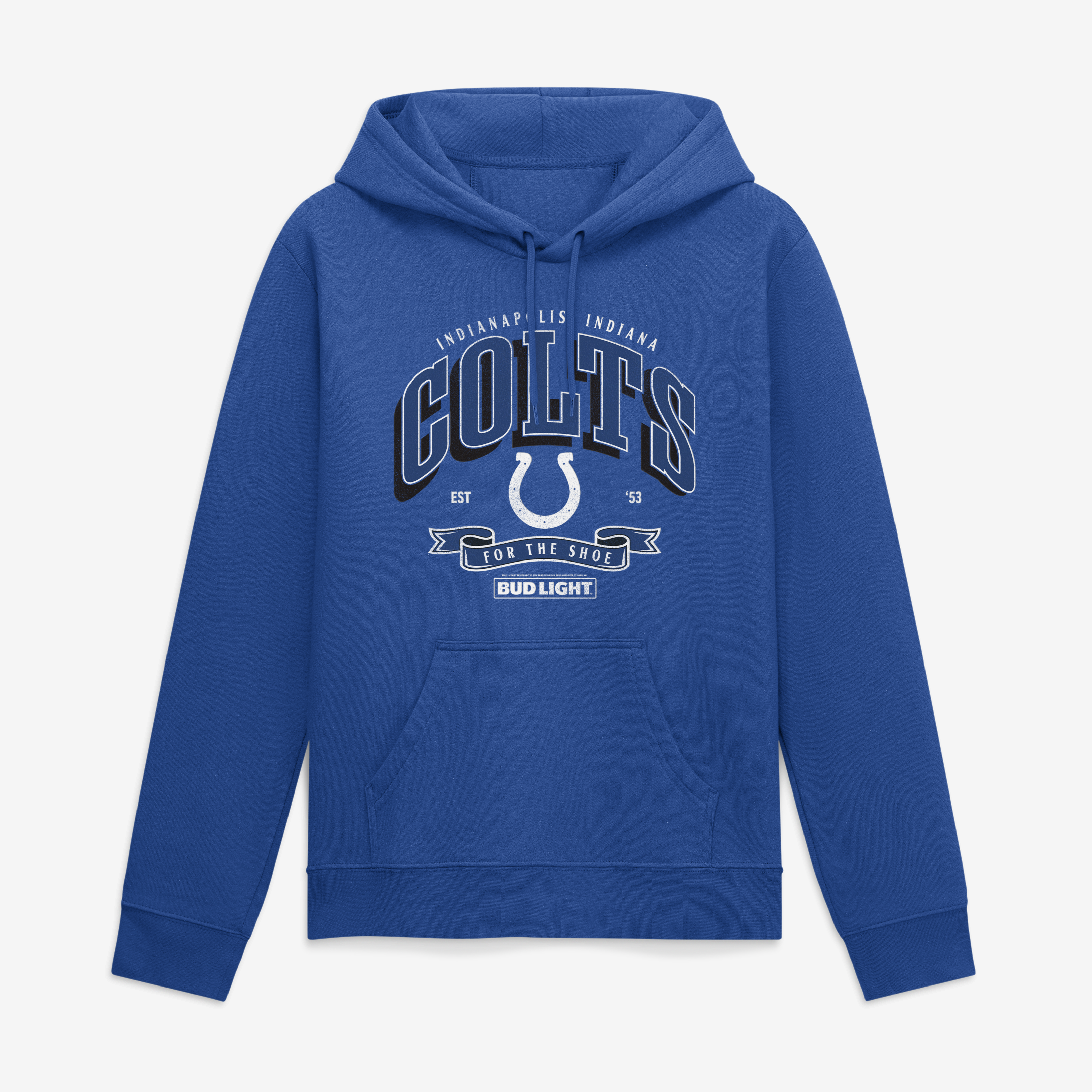Men's Royal Indianapolis Colts Bud Light Hoodie