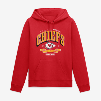 Men's Red Kansas City Chiefs Bud Light Hoodie
