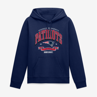 Men's Navy New England Patriots Bud Light Hoodie