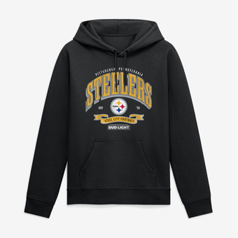 Men's Black Pittsburgh Steelers Bud Light Hoodie