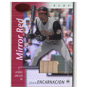 2002 Leaf Certified Mirror Red #132 Juan Encarnacion Bat