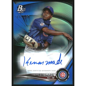 2022 Bowman Platinum Top Prospects Autographs Blue #TOP57 Kevin Made