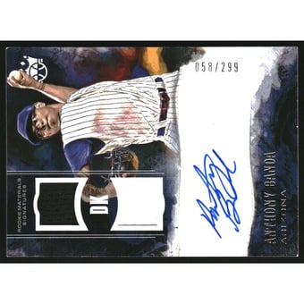 2018 Diamond Kings DK Rookie Materials Signatures #1 Anthony Banda/299