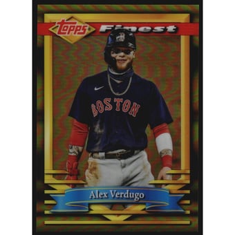 2021 Finest Flashbacks Gold Refractors #55 Alex Verdugo