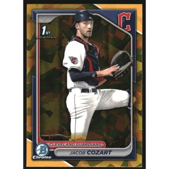 2024 Bowman Chrome Draft Sapphire Gold Refractors #BDC30 Jacob Cozart