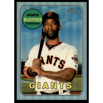 2018 Topps Heritage Chrome Refractors #THC705 Andrew McCutchen