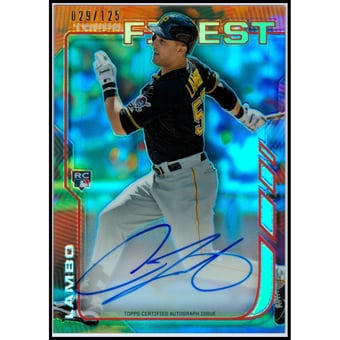 2014 Finest Rookie Autographs Blue Refractors #RAAL Andrew Lambo