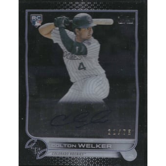 2022 Topps Clearly Authentic Autographs Black #CAACWE Colton Welker