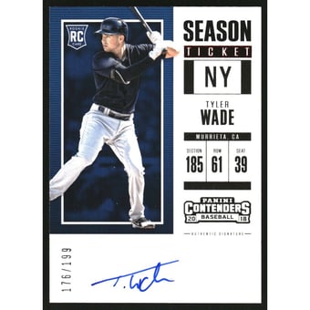 2018 Panini Contenders Season Tickets Autographs Red #21 Tyler Wade/199