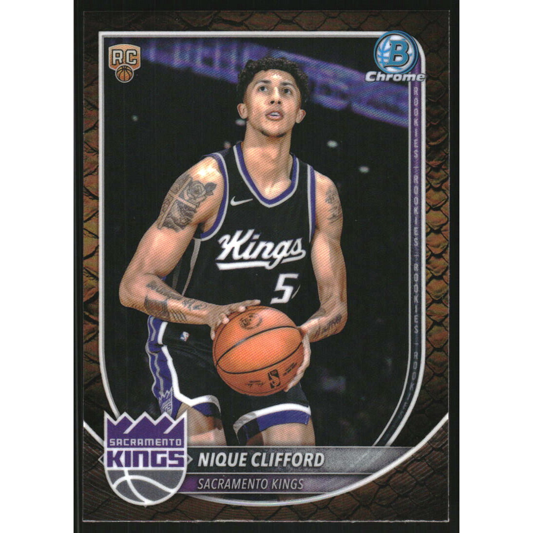 2025-26 Bowman Chrome Reptilian Refractors #BCV24 Nique Clifford