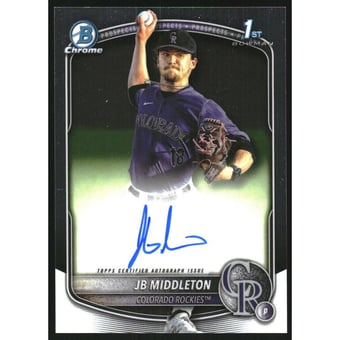 2025 Bowman Chrome Draft Autographs #CPAJM JB Middleton