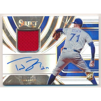 2020 Select Rookie Jersey Autographs Prizms Holo #13 T.J. Zeuch
