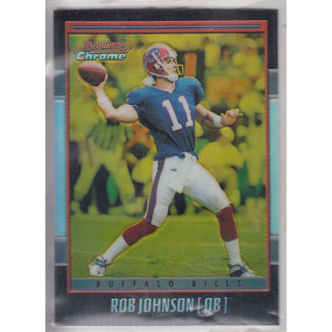 2001 Bowman Chrome Gold Refractors #20 Rob Johnson. rookie card picture