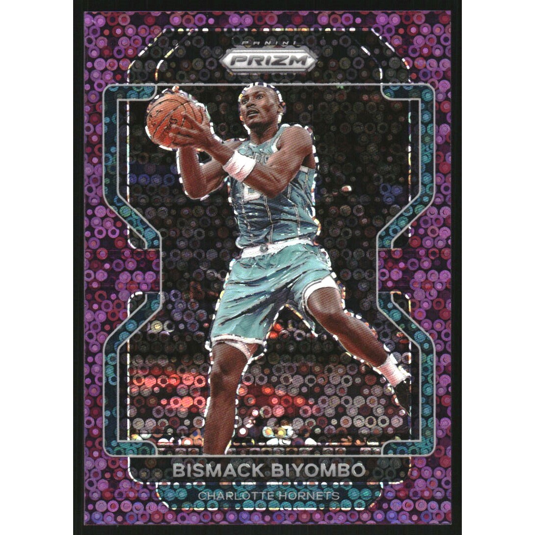 2021-22 Panini Prizm Prizms Fast Break Purple #195 Bismack Biyombo
