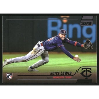 2022 Stadium Club Black Foil #57 Royce Lewis