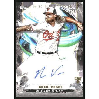 2023 Topps Inception Rookie and Emerging Stars Autographs #BRESNVE Nick Vespi
