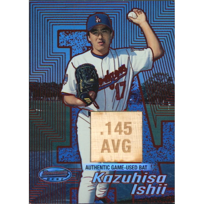 2002 Bowman's Best Red #181 Kazuhisa Ishii Bat