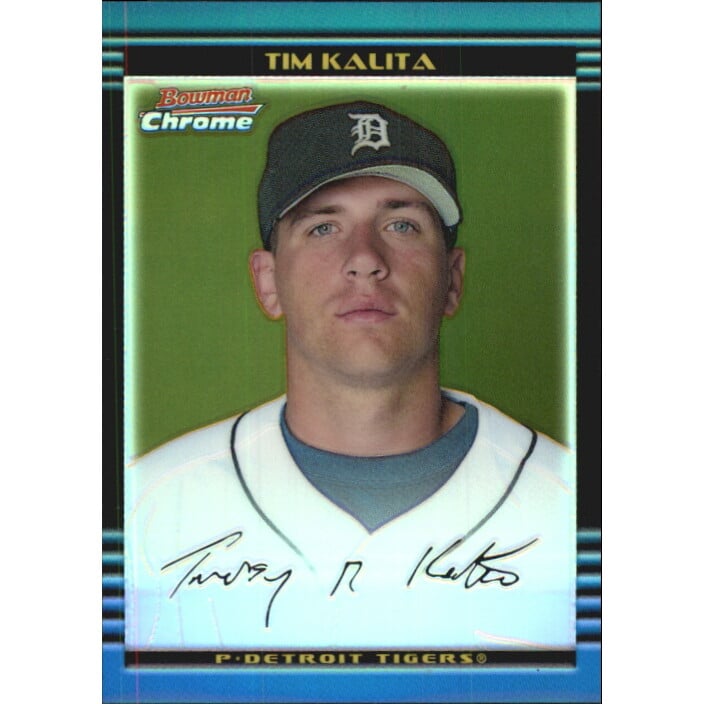 2002 Bowman Chrome Gold Refractors #218 Tim Kalita