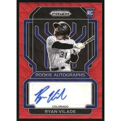 2022 Panini Prizm Rookie Autographs Prizms Red Wave #9 Ryan Vilade