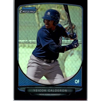 2013 Bowman Chrome Prospects Black Refractors #BCP82 Yeicok Calderon