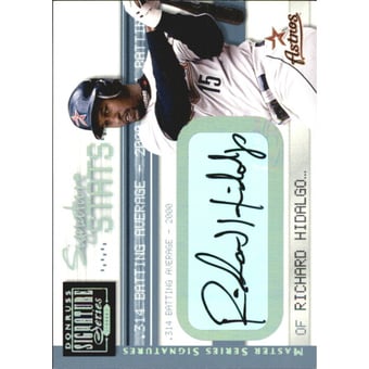 2001 Donruss Signature Series Stats Masters Series #21 Richard Hidalgo