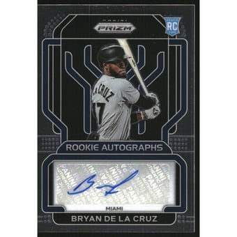 2022 Panini Prizm Rookie Autographs #49 Bryan De La Cruz