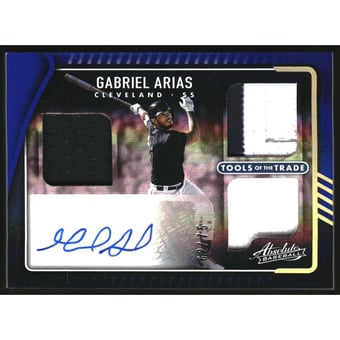 2022 Absolute Tools of the Trade 3 Swatch Signatures Spectrum Blue #23 Gabriel Arias/75