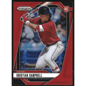 2025 Panini Prizm Prizms Red #1 Kristian Campbell