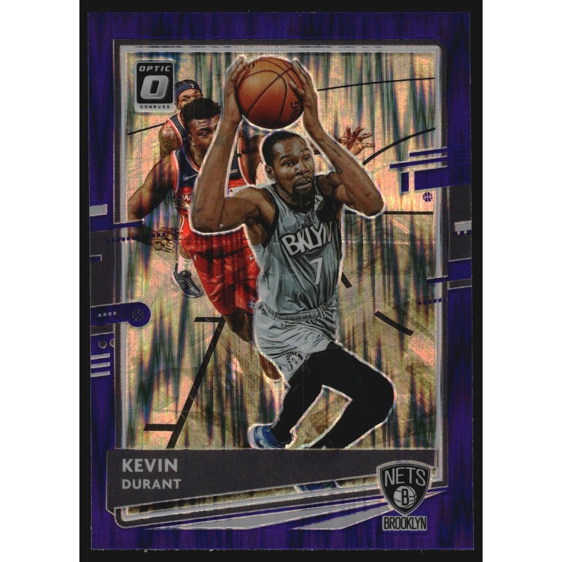 2020-21 Donruss Optic Purple Shock #136 Kevin Durant. rookie card picture