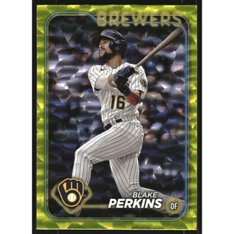 2024 Topps Yellow Crackle Foil Board #663 Blake Perkins