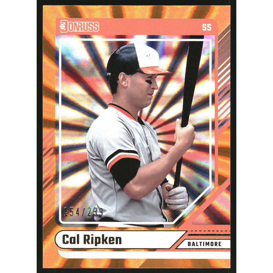 2024 Donruss Orange Laser #36 Cal Ripken. rookie card picture