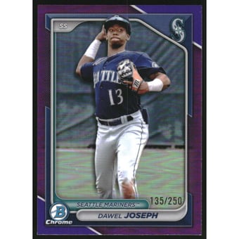 2024 Bowman Chrome Draft Purple Refractors #BDC170 Dawel Joseph