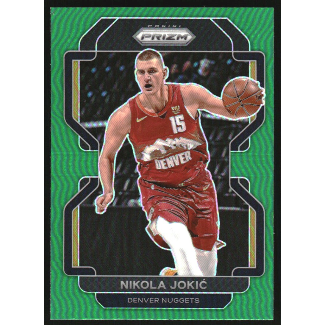 2021-22 Panini Prizm Prizms Green #32 Nikola Jokic