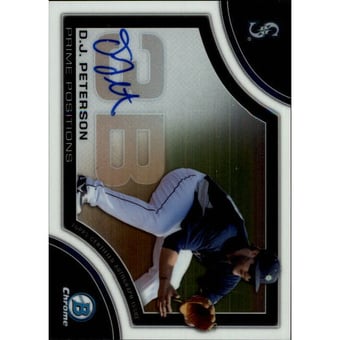 2015 Bowman Chrome Prime Position Autographs #PPADP D.J. Peterson