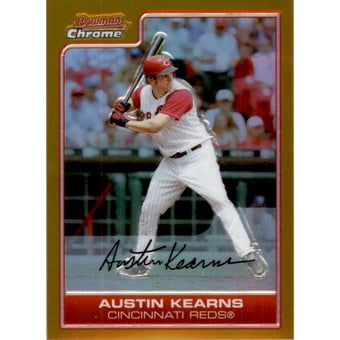 2006 Bowman Chrome Gold Refractors #31 Austin Kearns