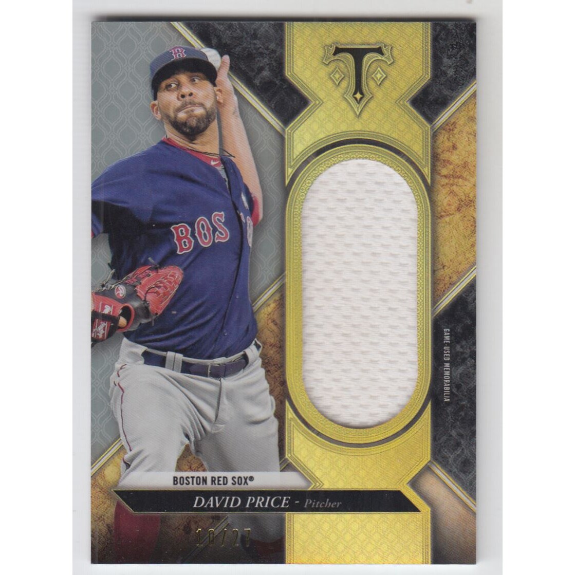 2017 Topps Triple Threads Unity Jumbo Relics Silver #SJRDPI David Price 2017 Topps Triple Threads Unity Jumbo Relics Silver #SJRDPI David Price
