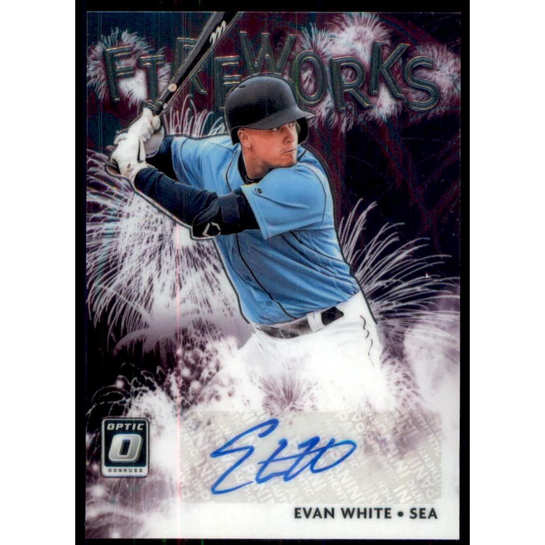 2020 Donruss Optic Fireworks Signatures #20 Evan White