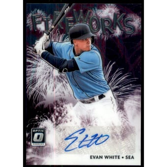 2020 Donruss Optic Fireworks Signatures #20 Evan White