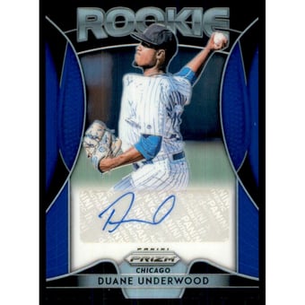 2019 Panini Prizm Rookie Autographs Prizms Blue #62 Duane Underwood