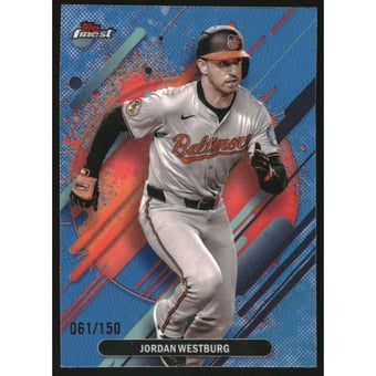 2025 Finest Sky Blue Refractors #261 Jordan Westburg