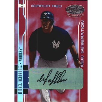 2003 Leaf Certified Materials Mirror Red Autographs #235 Michel Hernandez NG/100