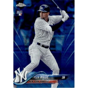 2018 Topps Chrome Blue Wave Refractors #32 Tyler Wade