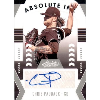 2020 Absolute Absolute Ink #7 Chris Paddack/99